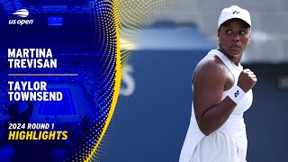 Martina Trevisan vs Taylor Townsend Highlights  2024 US Open Round 1 [upl. by Curry]