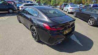 BJ70CWU BMW 840i Gran Coupe SDrive 4d Auto 336 bhp Euro 6 Petrol in Black on 35K  FSH [upl. by Acinomaj]