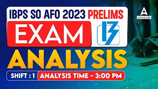 IBPS AFO Exam Analysis 2023  IBPS AFO Analysis 2023  IBPS AFO Asked Questions amp Cut Off [upl. by Ellehsram108]