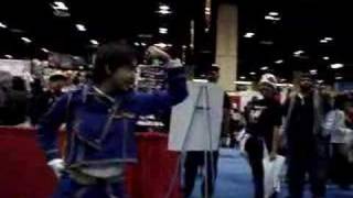 Colonel Roy Mustang Cosplay MiniSkirt Speech with Havoc [upl. by Retsae664]