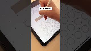 habit tracker in my free digital bullet journal 💛 digitalbulletjournal ipadplanner digitalplanne [upl. by Yeslek]