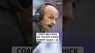 Coach Belichick discusses the Jets decision to fire Head Coach Robert Saleh 👀🏈 nfl football [upl. by Anera]