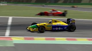 Benetton B191 Ford Cosworth 35 V8 in Spa  brake problem [upl. by Tama214]