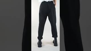 Made in Italy Premium Flat Front D Ring Magic Trouser Black [upl. by Bucher495]