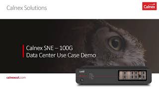 Calnex SNE 100G and Data Centre Use Case Demo [upl. by Yekcir908]