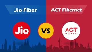 JIO Fiber vs ACT Fibernet SpeedTest  YnotGenie [upl. by Ecirtram]