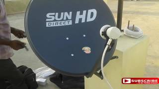 DTH Installation  Sun Direct dth  HD Digital hub9 [upl. by Addison539]