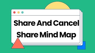 How to Share And Cancel Share Mind Map  EdrawMind formerly MindMaster Tutorial [upl. by Arretak]