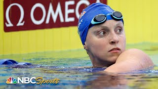 Katie Ledecky edges out birthday girl Gemmell in tight US Open 200 free matchup  NBC Sports [upl. by Pisarik]