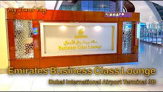 Emirates Business Lounge  Dubai International Airport Terminal 3 Concourse B [upl. by Eelsnia]