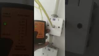 io box punching  rj45 wall socket wiring  how to punch  testing tutorial search shortvideo [upl. by Eward]