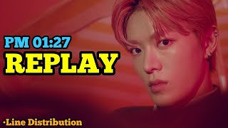 NCT 127  REPLAY Line Distribution [upl. by Laktasic154]