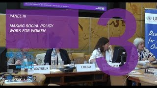 Making Social Policy Work for Women Panel III [upl. by Ssidnak]