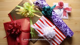 DIY Geschenke schön verpacken  5 Varianten  © Probiere das mal aus [upl. by Iaw828]