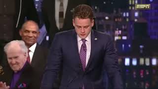 Joe Burrow Speech  2019 Heisman Trophy Ceremony [upl. by Nylsirk121]