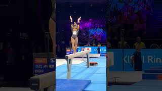 Antwerp 2023 Flavia SARAIVA 🇧🇷worldchampionship balancebeam internationalgymnastics [upl. by Eelnayr550]