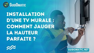 👉 Installation d’une TV murale  comment jauger la hauteur parfaite [upl. by Airemaj]