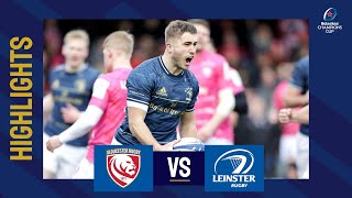 Highlights  Gloucester Rugby v Leinster Rugby Round 3│Heineken Champions Cup 202223 [upl. by Beeck196]