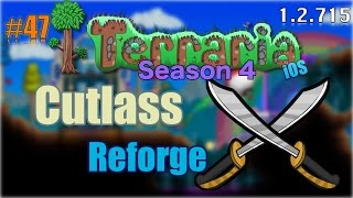 Lets Play Terraria 12715 iOS Chlorophyte Farm amp Cutlass Reforge Episode 47 [upl. by Asaert]