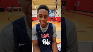 Brandon McCoy 2024 USA Basketball Interview [upl. by Anirec]