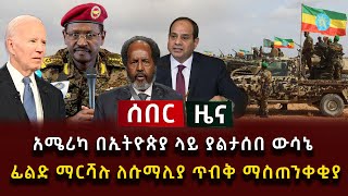 ሰበር ዜና  አሜሪካ በኢትዮጵያ ላይ ያልታሰበ ውሳኔ ፊልድ ማርሻሉ ለሱማሊያ ጥብቅ ማስጠንቀቂያ [upl. by Simonne]