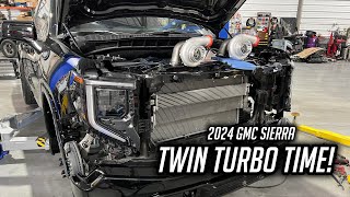 Twin turbo regular cabshort bed 2024 GMC Sierra coming right up [upl. by Onitnas]