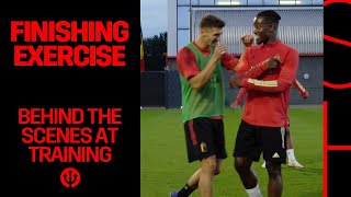 REDDEVILS  Nations League 20202021  Finishing exercise at training [upl. by Yrennalf]