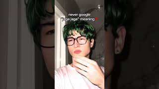 Jaga Jaga meaning😳kirkiimad tiktok funny real relatable meaning shorts short song meme [upl. by Llenet620]