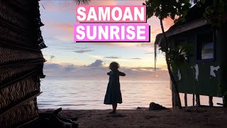 Experience the Breathtaking Beauty of Samoan Sunrise in Upolu  Samoa Travel Vlog with Kids [upl. by Eillod]