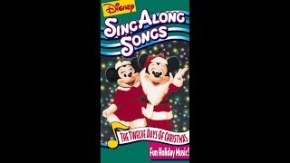 Disney Sing Along Songs  The Twelve Days of Christmas 1993 1994 VHS [upl. by Nancy]