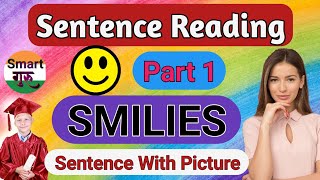 SMILIES Sentence With Picture Happy Sad Angry Scared Smile Cry Learn With Fun Part 1smart1985 [upl. by Adorl]