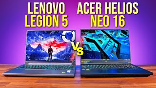 Best MidRange 16quot Gaming Laptop Lenovo Legion 5i vs Acer Helios Neo 16 2024 [upl. by Shih581]