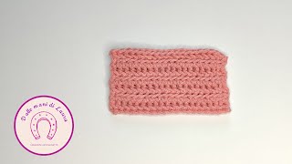 Come si Realizza il Punto Basso Spina di Pesce  Herringbone stich crochet TUTORIAL [upl. by Abihsot754]