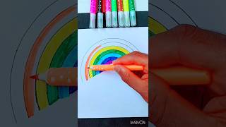 Easy Rainbow 🌈 Drawing shorts rainbow drawing easydrawingandpaintingforkids howtodrawrainbow [upl. by Llednik183]