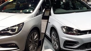 2017 Opel Astra Sports Tourer vs 2017 Volkswagen Golf Variant [upl. by Vaclava]