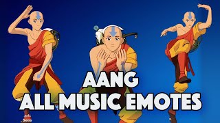 Aang Dances All Emotes That We Have  FORTNITE x AVATAR [upl. by Hayyim]