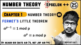 Fermats little theorem proof  bsc  number theory  Lecture 25 [upl. by Benedix]