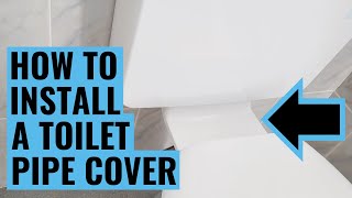 How to install a Toilet Pipe Cover  Cistern Link Plate  DIY [upl. by Ignacio731]