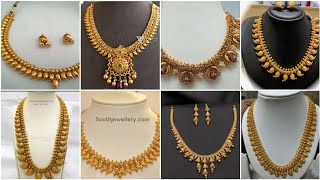 Gold jewellery designsletest gold jewellery designs for women trending jewellery designs [upl. by Ardnek]