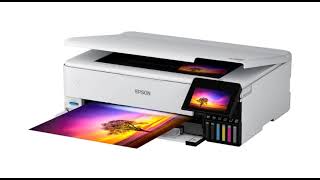 Epson EcoTank Photo ET8550 AllinOne WideFormat Supertank Printer Review [upl. by Calhoun507]