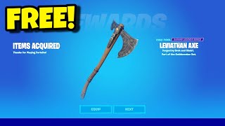 How to Get the LEVIATHAN AXE for FREE in Fortnite 2024 [upl. by Severn]