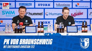 „Der Gegner bringt Intensität und Körperlichkeit mit“  PK vor dem Spiel bei Eintracht Braunschweig [upl. by Weyermann]