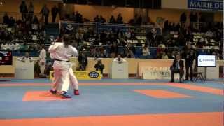 Karate1 PL Paris 2013  Kumite female 61 FINAL  KHERRAR vs HEURTAULT [upl. by Dygert]