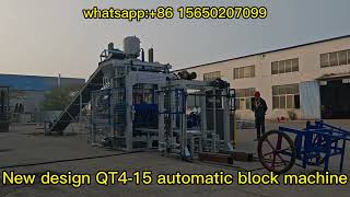 QT415 New design hydraulic automatic block machine [upl. by Anaoj]