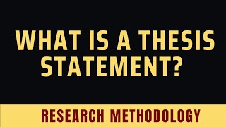 What is a thesis Statement  10 Examples [upl. by Hershell]