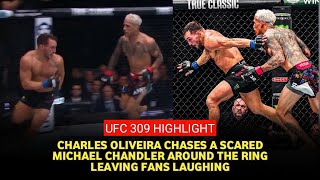 UFC 309 Highlight Charles Oliveira Dominates Four Survives Fifth Round Opposite Michael Chandler [upl. by Devland]