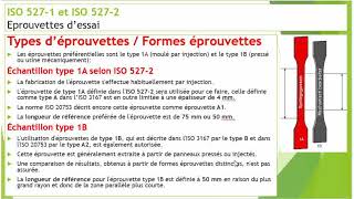 ASTM D638 ou ISO 527 Détermination des propriétés en traction ISO5271 et 2 ISO5273 ISO5274 et 5 [upl. by Amihc740]