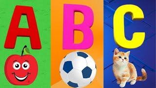 Phonics Song with TWO Words  A For Apple  ABC Alphabet Songs with Sounds for toddlers [upl. by Neslund]