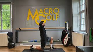 TPI Golf Fitness  How to do the Half Kneeling Spine Rotations [upl. by Llertnahs266]