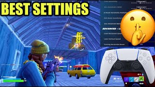 BEST Updated Controller Settings  Sensitivity For Fortnite Chapter 2 PS4PS5XBOX [upl. by Nnaecarg]